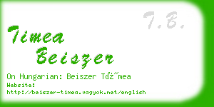 timea beiszer business card